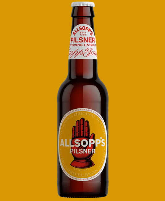 ALLSOPP'S PILSNER // 4.6% // 24 x 330ML BOTTLE