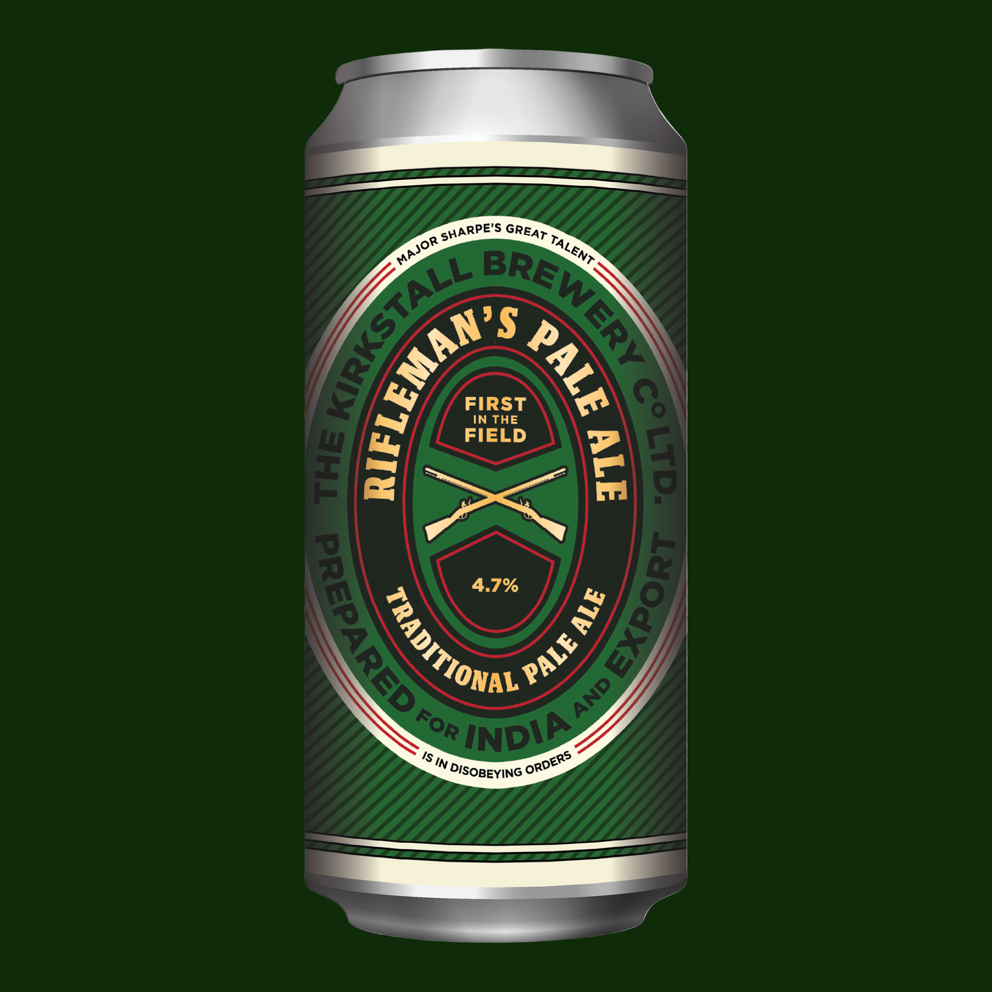 RIFLEMAN'S PALE ALE // OFFICIAL SHARPE COLLAB // 4.7% // 440ML // 12 PACK