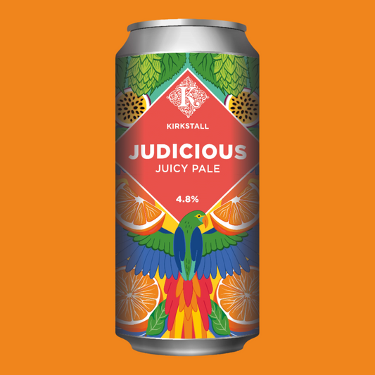 Judicious 440ml Can On Orange Background