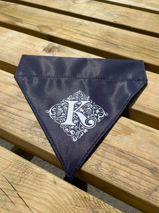 Kirkstall Reversible Dog Bandanna Logo Side On Table