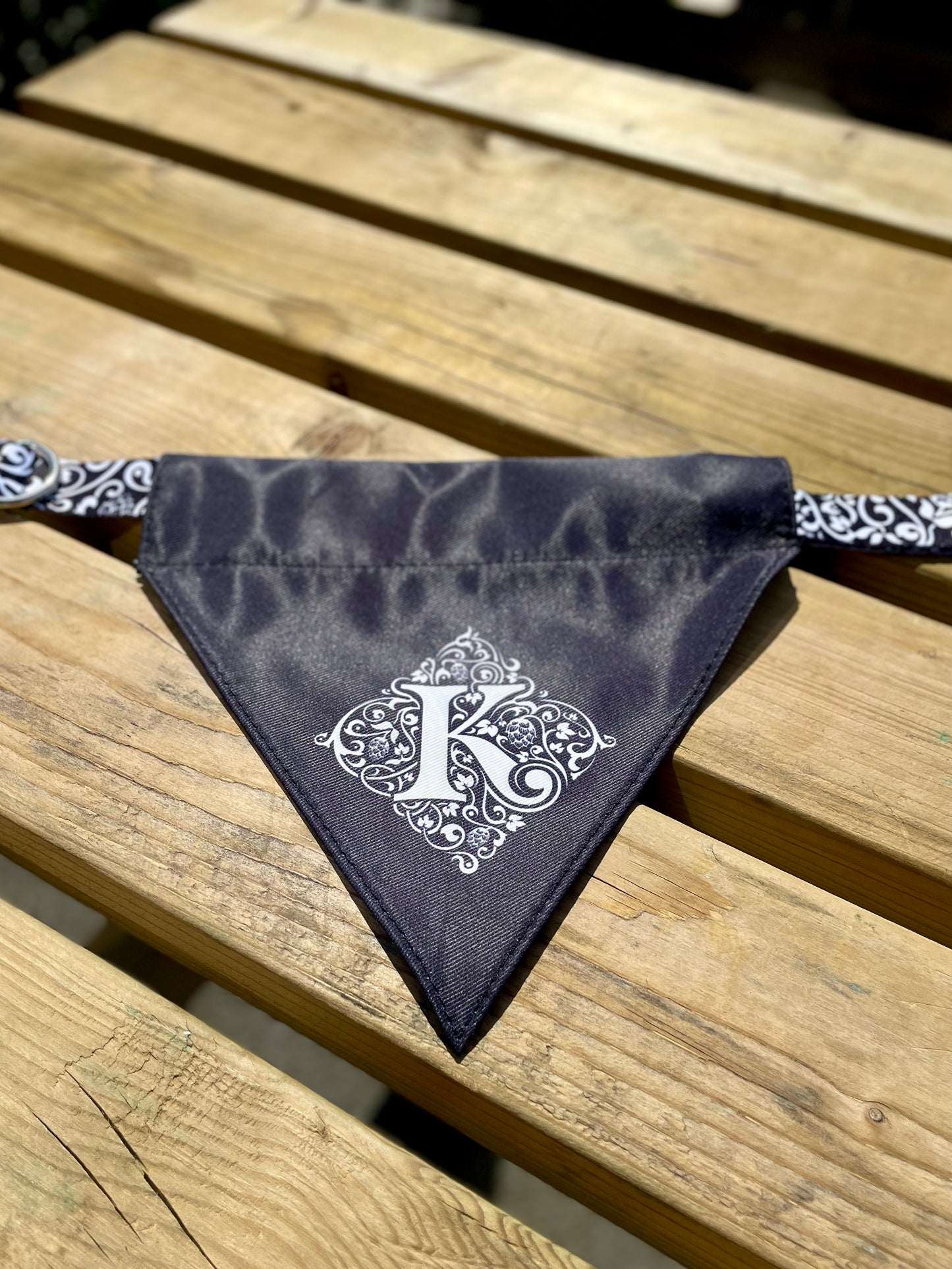 Kirkstall Reversible Dog Bandanna Logo Side On Collar