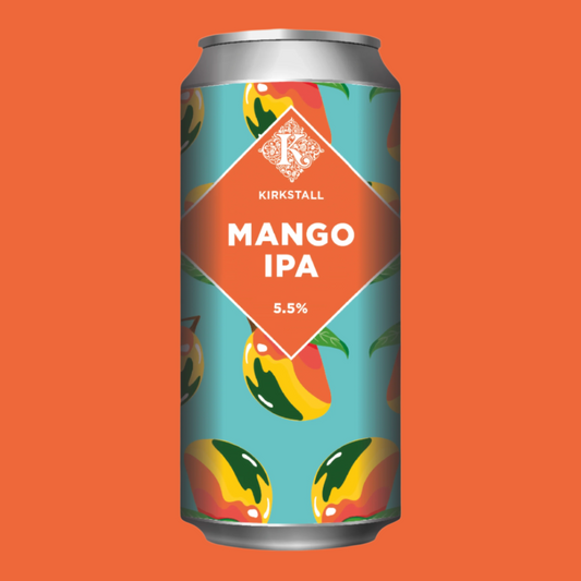 Mango IPA Can On Orange Background
