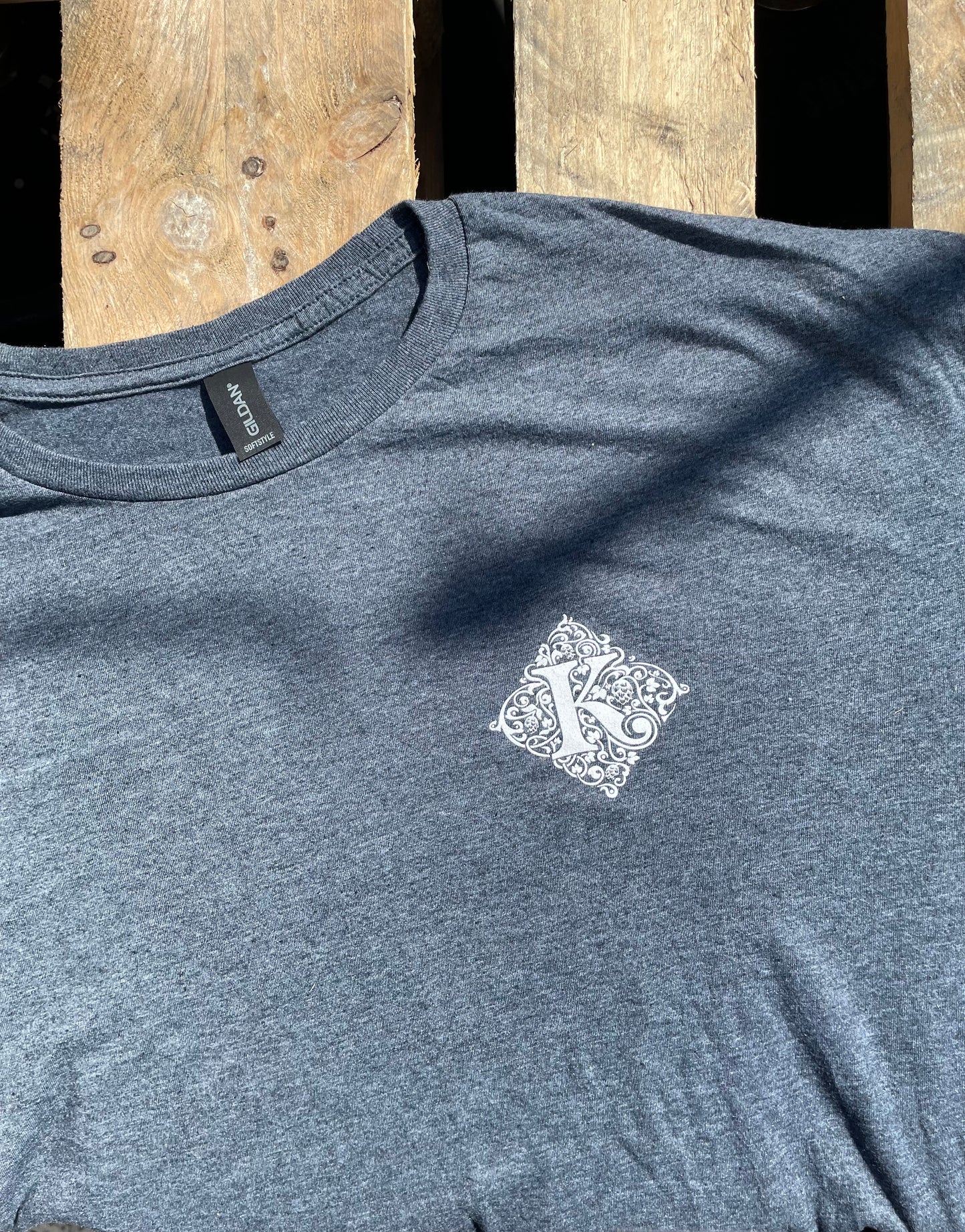 Charcoal Grey Marl Kirkstall Logo T-Shirt (Unisex)