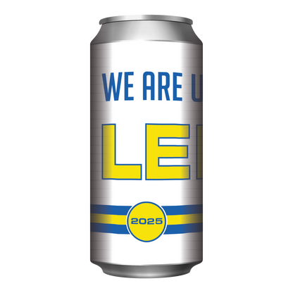 VIRTUOUS // LEEDS UNITED CHAMPIONS // SESSION IPA // 4.5% // 440ML // WHITE