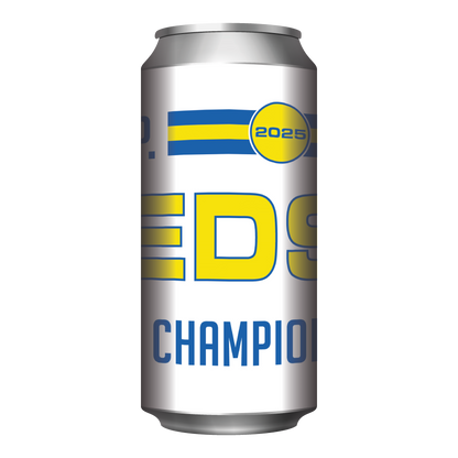 VIRTUOUS // LEEDS UNITED CHAMPIONS // SESSION IPA // 4.5% // 440ML // WHITE