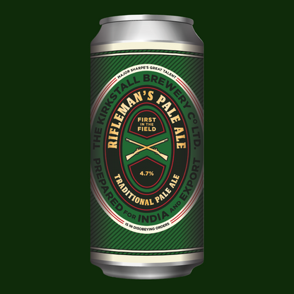 RIFLEMAN'S PALE ALE // OFFICIAL SHARPE COLLAB // 4.7% // 440ML // 12 PACK