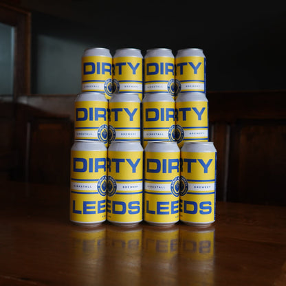 DIRTY LEEDS // BURLEY BANKSY // PREMIER LAGER // 4% // 440ML // 12 PACK