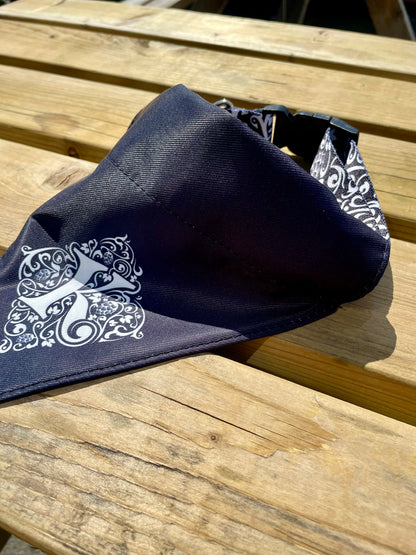 Kirkstall Reversible Dog Bandanna Logo On Collar Close Up