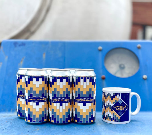 THE SQUARE BALL // LOWFIELDS LAGER MUG & 6 CAN BUNDLE