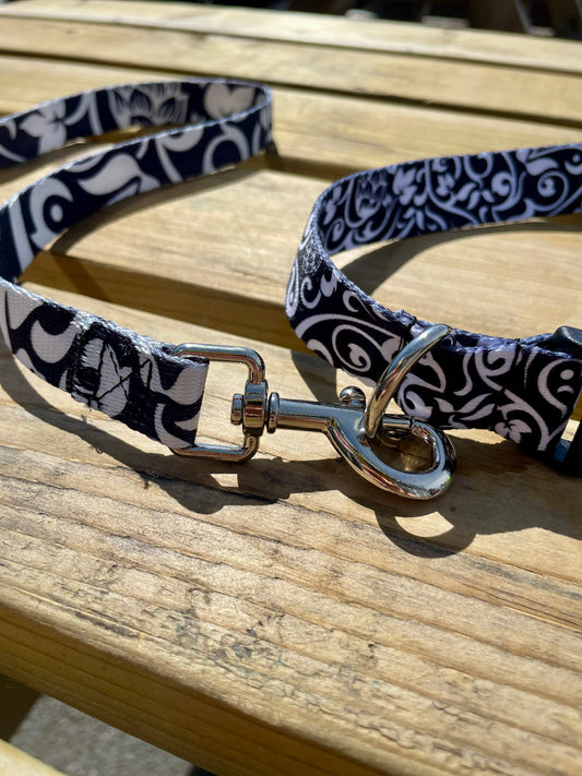 Kirkstall Black & White Dog Lead