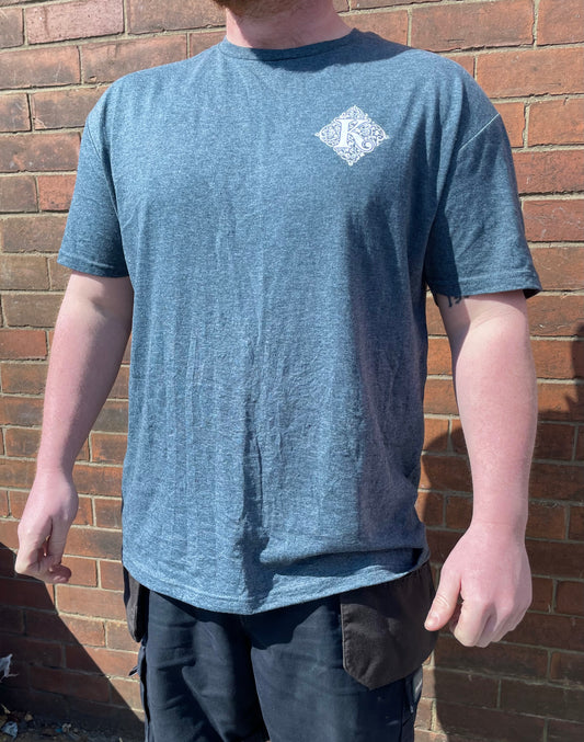 Charcoal Grey Marl Kirkstall Logo T-Shirt (Unisex)