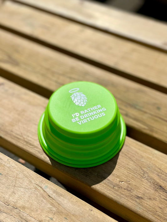 "I'd Rather Be Drinking Virtuous" Collapsible Dog Bowl